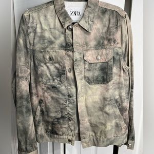 Zara Mens Tie Dye Jacket